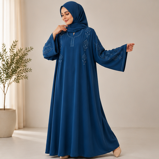 Al-Haram Elegant Embroidered Modest Abaya for Women
