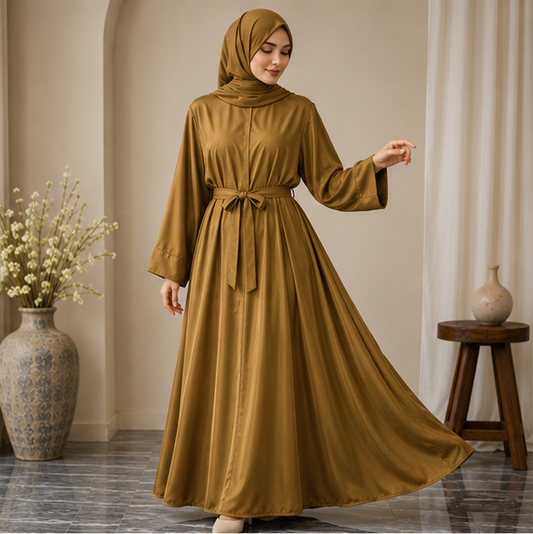 Al-Haram Classic Tie-Waist Modest Dress Abaya โ Multi-Colour Collection
