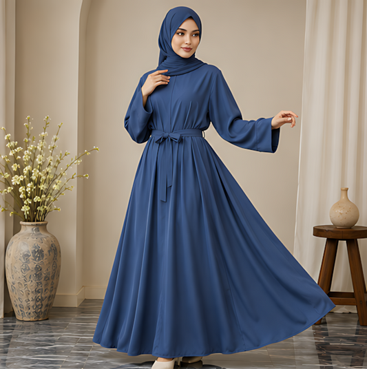 Al-Haram Classic Tie-Waist Modest Dress Abaya – Multi-Colour Collection