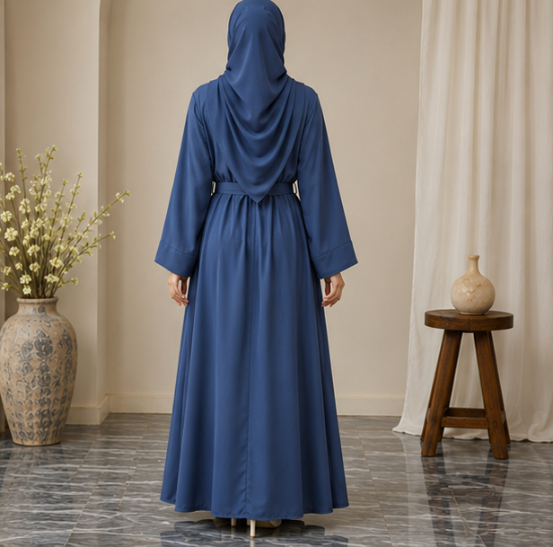 Al-Haram Classic Tie-Waist Modest Dress Abaya – Multi-Colour Collection