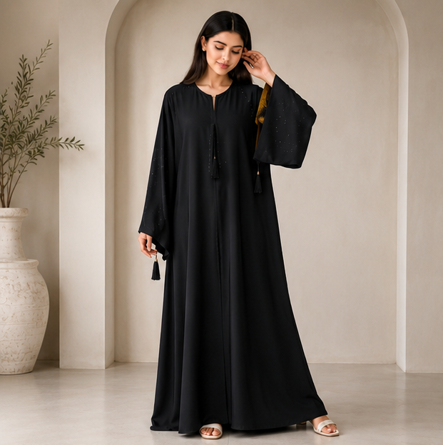 Al-Haram Noir Grace Flow Abaya