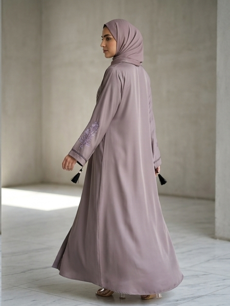 Nida Embroidered Abaya – 5 Colours available